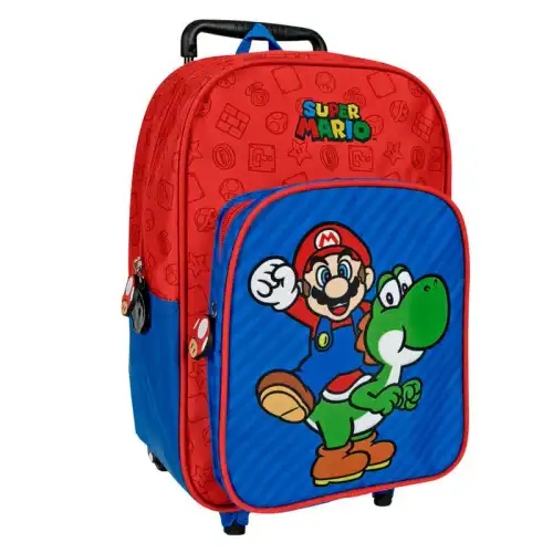 Perletti Borsa trolley per bambini Super Mario Bros Rouge