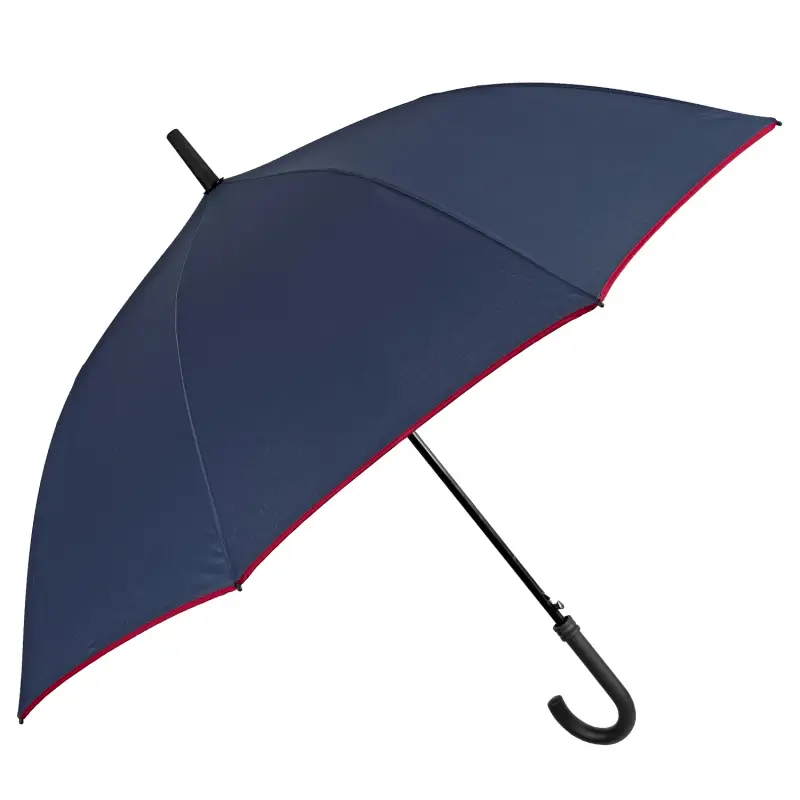 Perletti Ombrello Lungo Uomo Tinta Unita Blu Navy