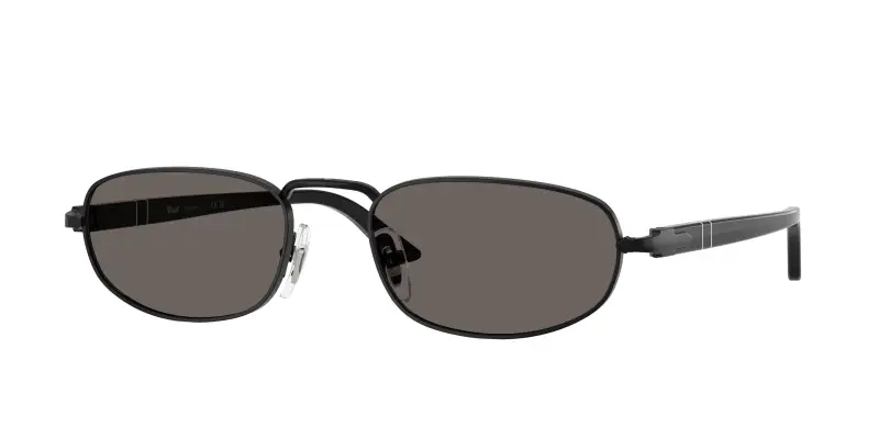 Persol Unisex PO1028S 1078B1 Occhiali da sole Metallo Nero Grigio Pillow Normale