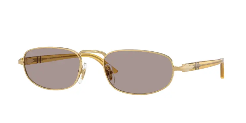 Persol Unisex PO1028S 112953 Occhiali da sole Metallo Oro Viola Pillow Normale