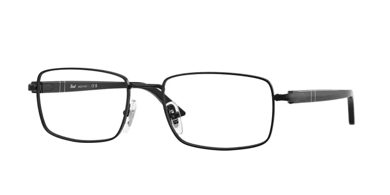 Persol Unisex PO1029V 1078 Montature da vista Metallo Nero Trasparente Pillow Normale