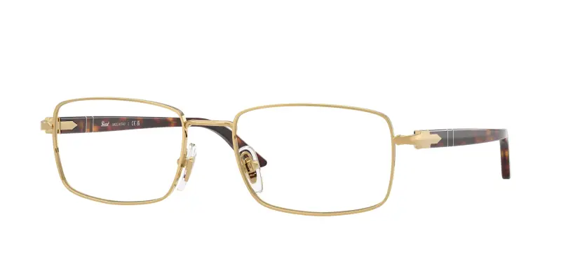 Persol Unisex PO1029V 515 Montature da vista Metallo Oro Trasparente Pillow Normale