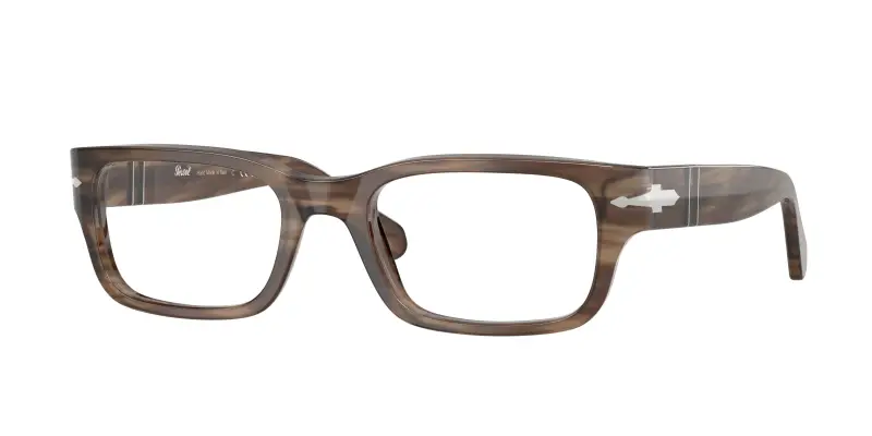 Persol Unisex PO3399V 1208 Montature da vista Acetato Tartaruga Trasparente Squadrata Normale