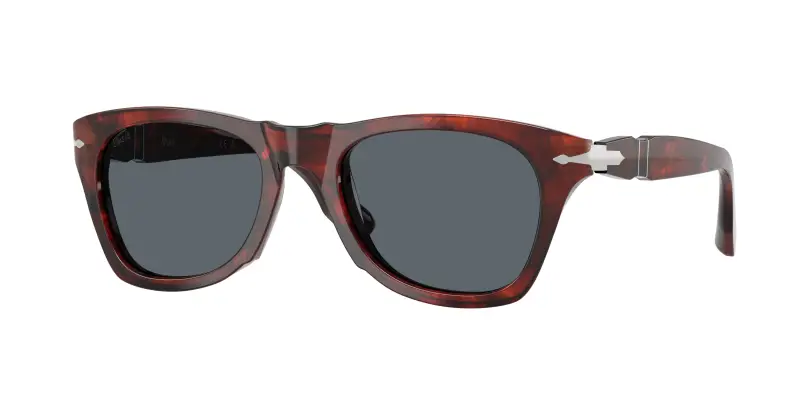 Persol Unisex PO8001S 1242R5 Occhiali da sole Acetato Tartaruga Blu Pantos Normale