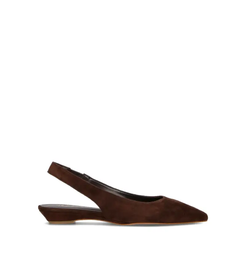 PHIL MELVIS Slingback donna testa di moro in suede Vario