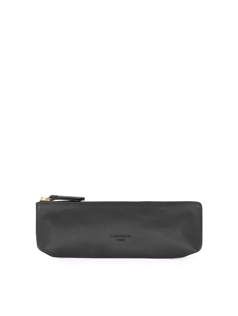 Pierotucci Astuccio Portapenne In Pelle Nero