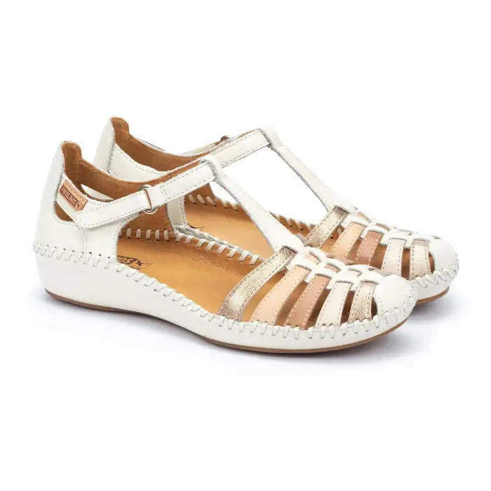 Sandali da donna Pikolinos P Vallarta 655-0843C2 Blanc