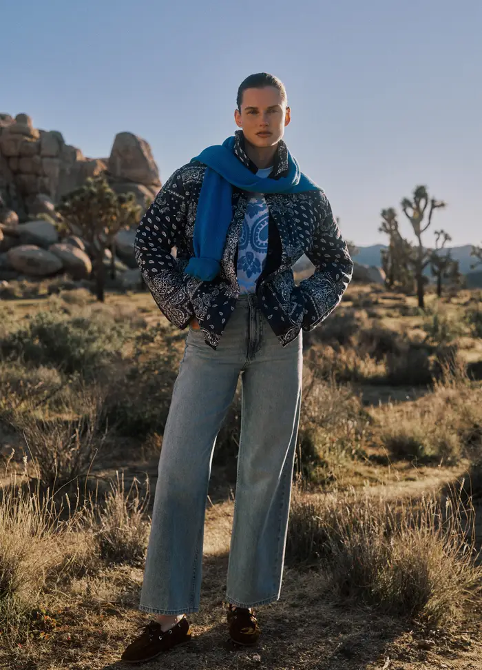 Jeans Blu A Gamba Dritta In Puro Cotone Denim, Donna, Denim