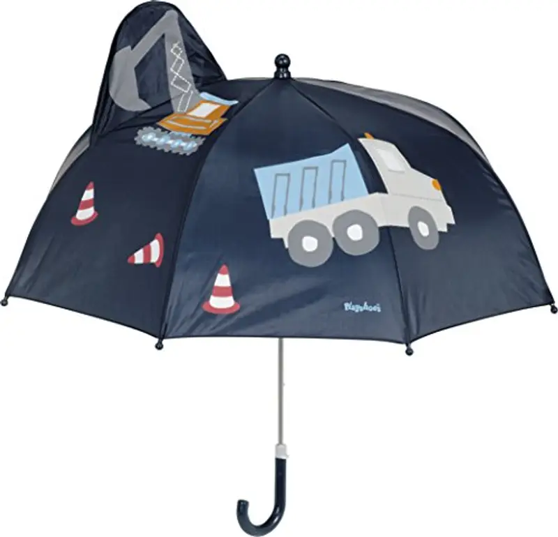 Playshoes Ombrello Per Bambini, Unisex - Bambini e ragazzi, Cantiere 3D, original