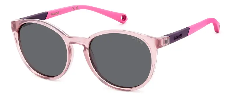 Polaroid Bambino PLD 8059/S 35J/M9 Occhiali da sole Plastica Rosa Grigio Pantos Polarizzata