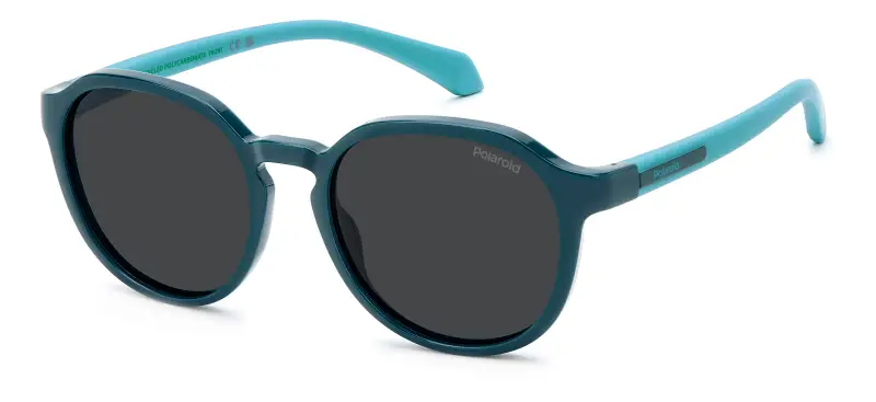 Polaroid Junior PLD 8078/S ZI9/M9 Occhiali da sole Policarbonato Verde Grigio Pantos Polarizzata