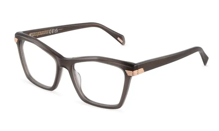 Police Donna VPLT99 AURA 4 06A5 Montature da vista Acetato Grigio Geometrica