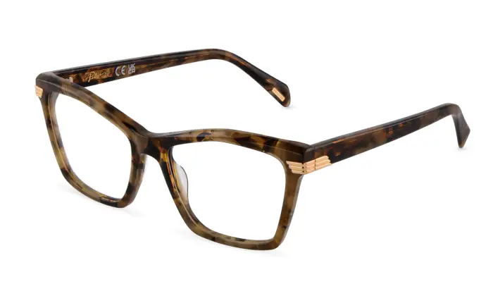 Police Donna VPLT99 AURA 4 0XAP Montature da vista Acetato Marrone Geometrica