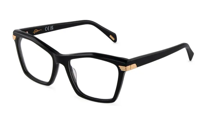 Police Donna VPLT99 AURA 4 700 Montature da vista Acetato Nero Geometrica