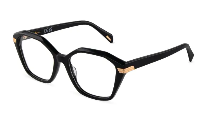Police Donna VPLU01 AURA 5 700 Montature da vista Acetato Nero Geometrica