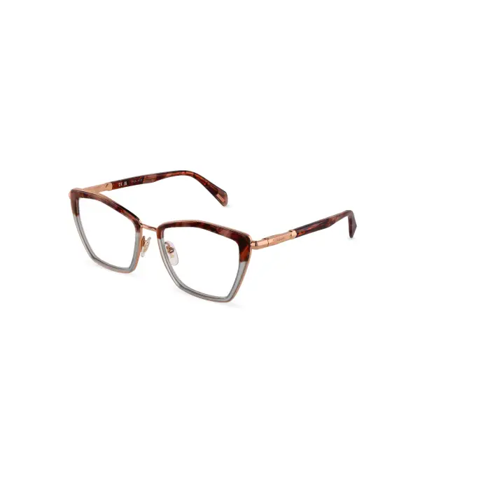 Police Donna VPLU02E MERMAID 8 08FC Montature da vista Metallo Oro Geometrica