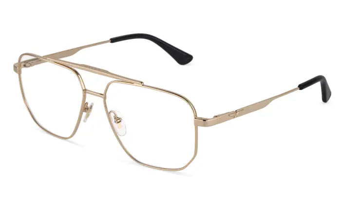 Police Uomo VPLU55 ORIGINS LITE 39 300 Montature da vista Metallo Oro Geometrica