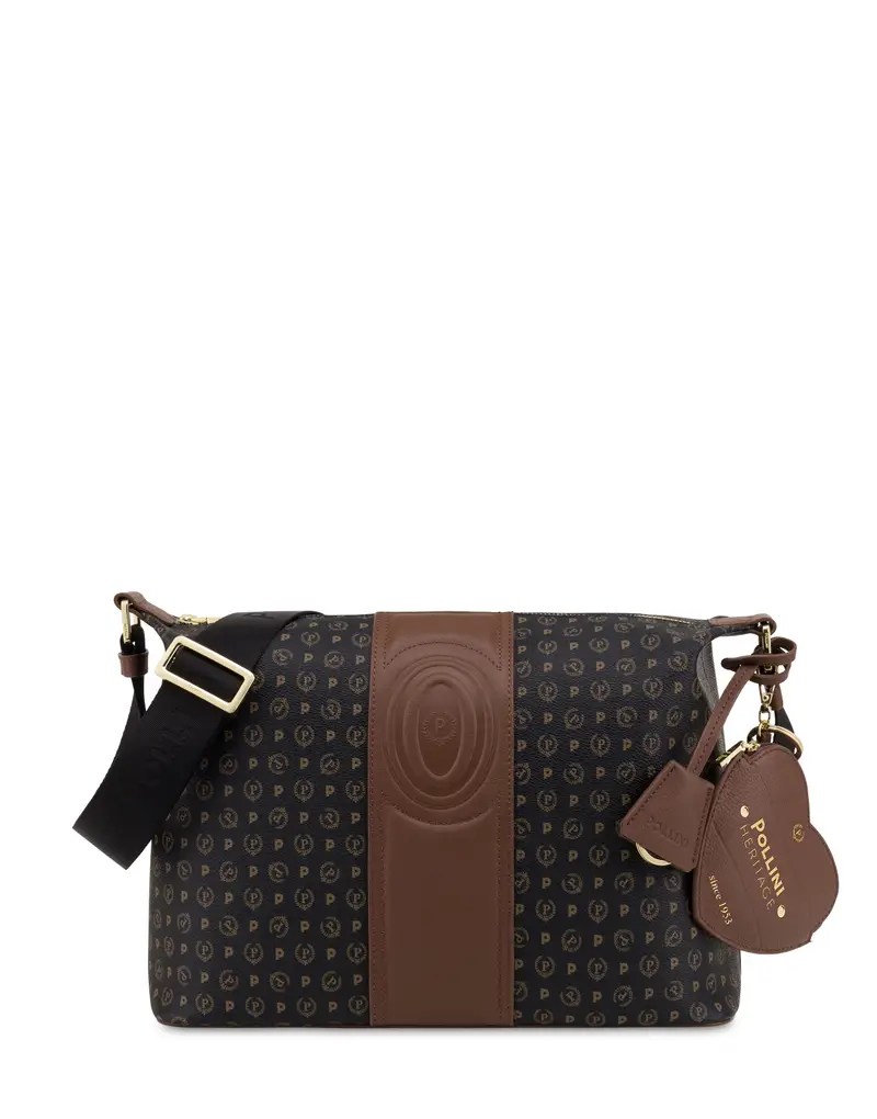 pollini Borsa a spalla Heritage 70 NERO/MARRONE