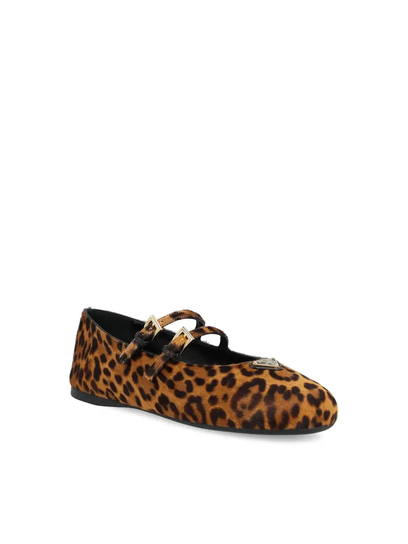 PRADA Ballerine In Pelle MARRONE