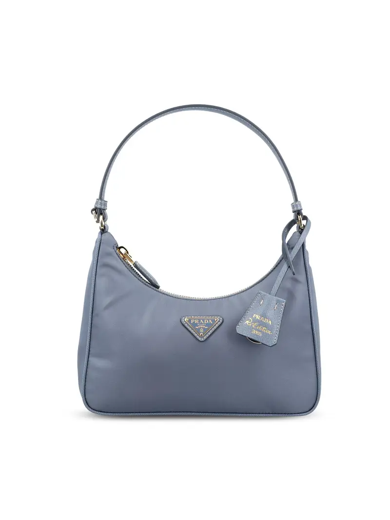 PRADA Mini Borsa Re-Edition 2005 AZZURRO