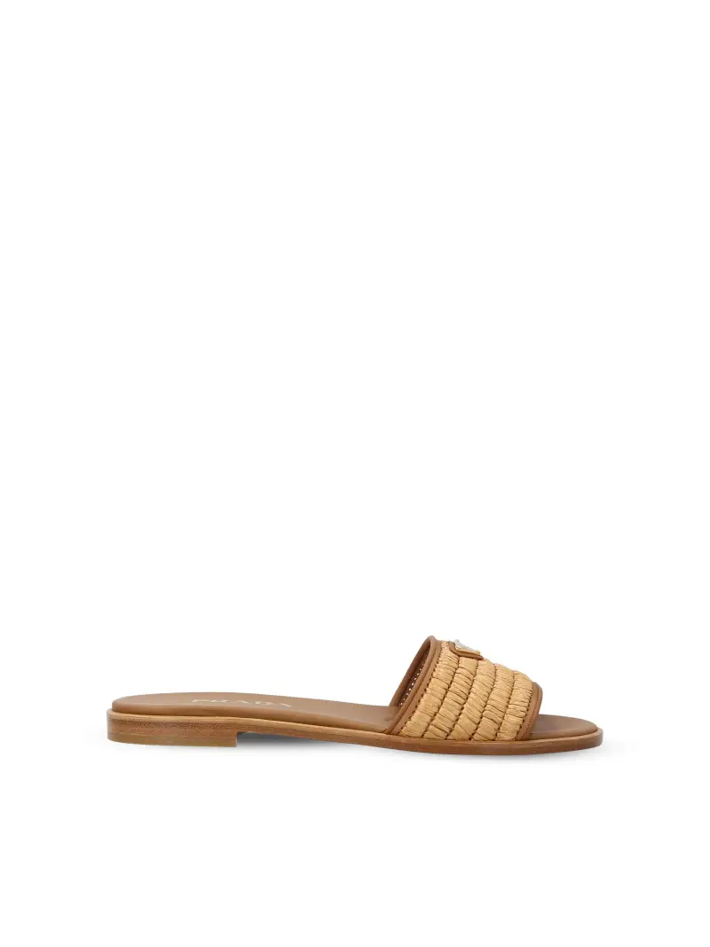 PRADA Sandali Slider MARRONE
