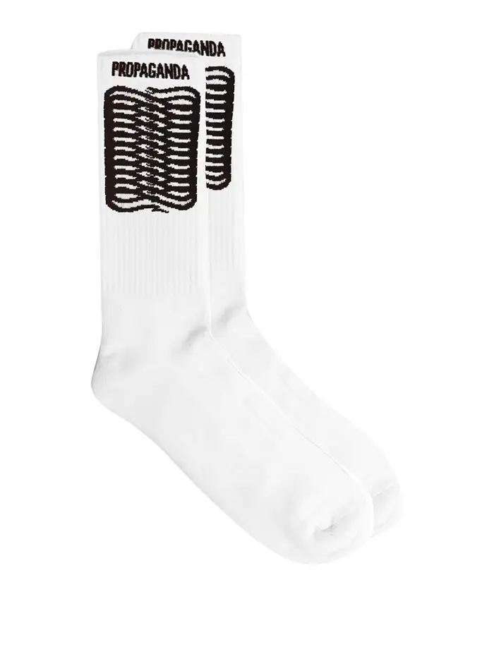 calzini propaganda da uomo - bianco