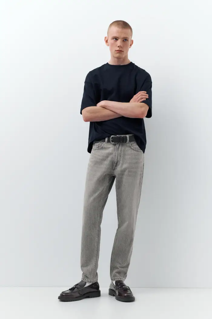 Pull&Bear Jeans Standard Grigio oscuro