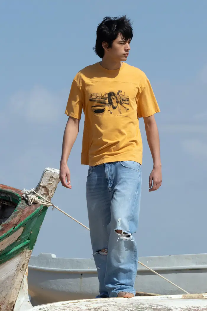 Pull&Bear Maglietta Camarón San Fernando Mostarda