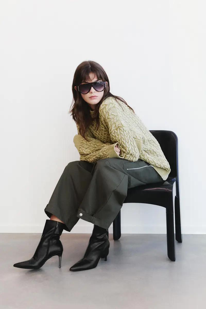 Pull&Bear Stivaletti con tacco Nero 4147201