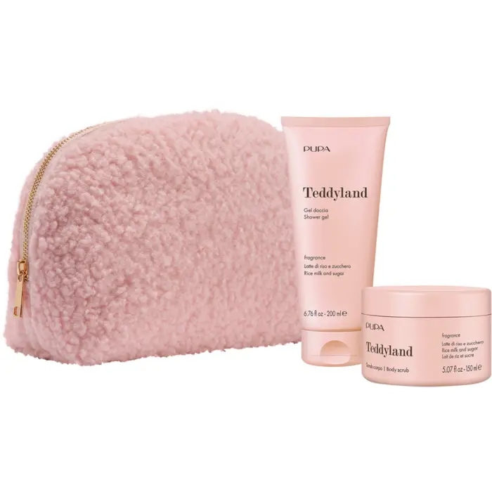 Pupa Teddyland - Latte di riso e zucchero Gel doccia + Scrub corpo