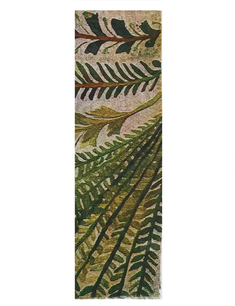 Pyaar Oasi stole maxi in seta verde a fantasie esotiche Oasi Donna 60260041 0010
