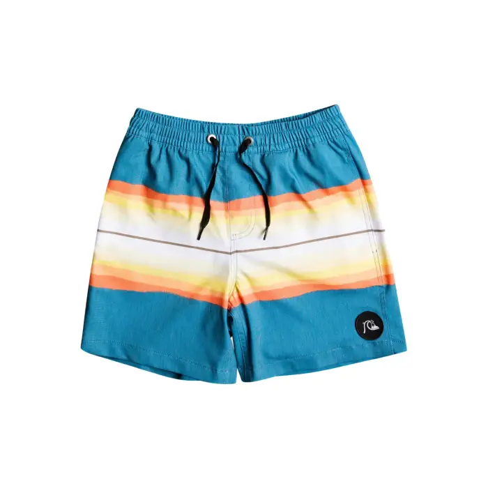 Pantaloncini da bagno in resina colorata per bambini Quiksilver Pcs Volley 14 Bleu