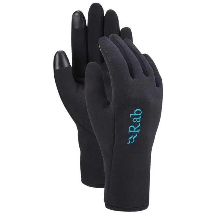 Guanti da donna Rab Power Stretch Noir