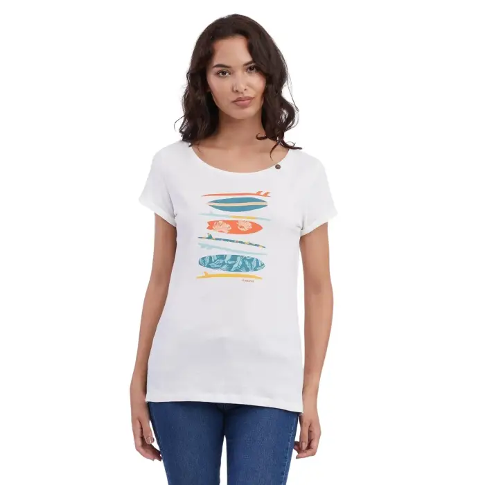 T-shirt da donna Ragwear Fllorah Print B Gots
