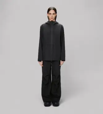 Rains per donna 12470 Giacca rigida Suva, nera, Nero, Casual, Poliestere