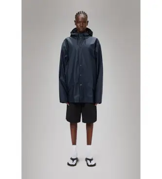 Rains unisex 12010 Giacca blu navy W3, Casual, Poliestere