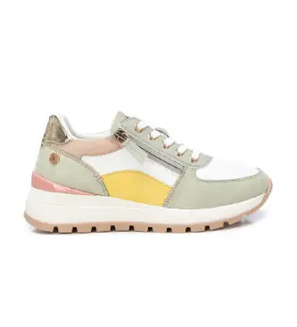 Refresh per donna 17244604-AQUA Sneakers in pelle 172446 multicolor, Basso, Stringhe, Cerniera, Casual, Multicolore