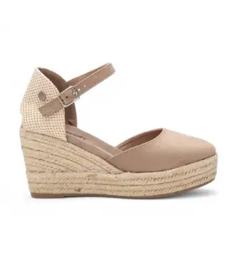 Refresh per donna 17264408-TAUPE Espadrillas 172644 tortora, 5 a 8cm, Fibbia, Casual Pelle