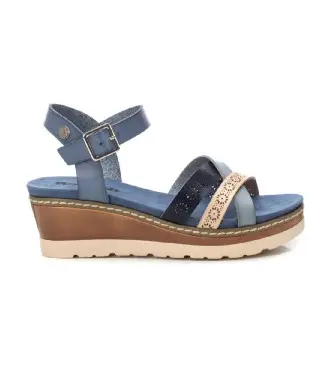 Refresh per donna 17268203-JEANS Sandali 172682 blu, 5 a 8cm, Fibbia, Casual