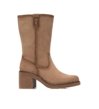 Refresh per donna 17304003-BEIGE Stivaletti 173040 marrone, 3 a 5cm, Cerniera, Casual