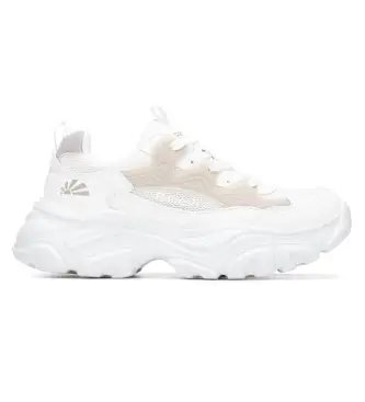 Refresh per donna 17504804-BLANCO Sneakers 175048 bianche, Bianco, 3 a 5cm, Stringhe, Casual Pelle