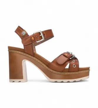 Refresh per donna 17529002-CAMEL Sandali 175290 marrone, 5 a 8cm, Fibbia, Casual