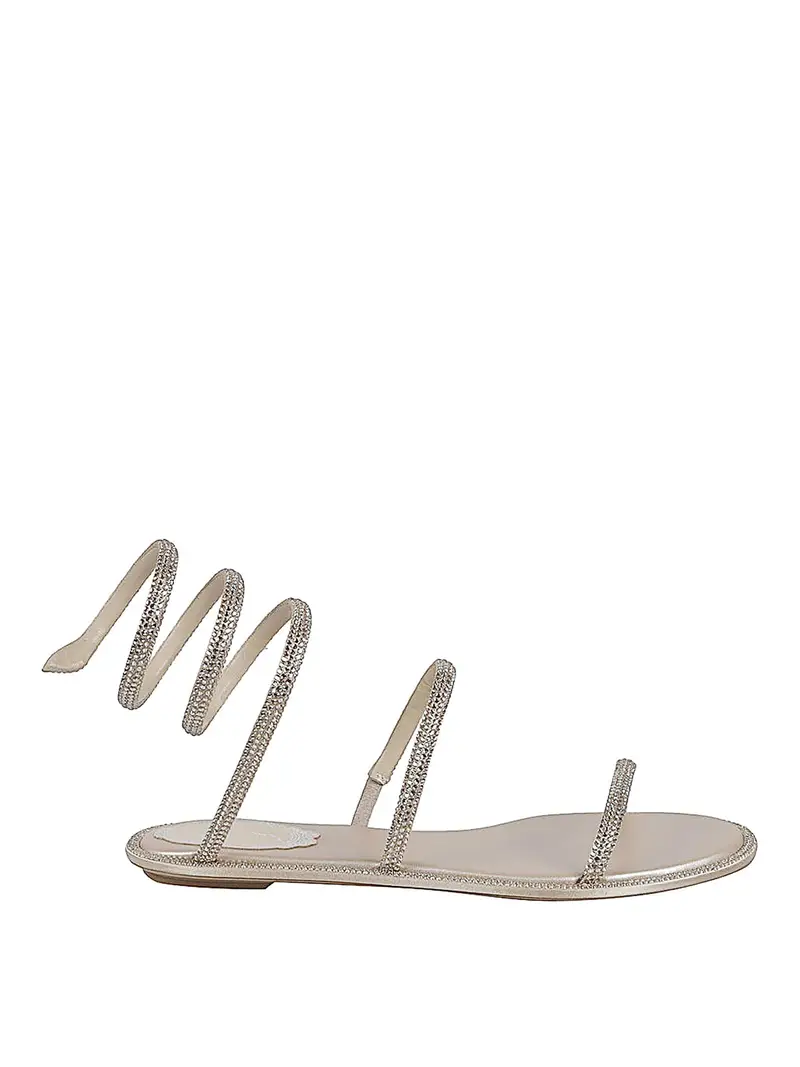 RENÉ CAOVILLA Sandali piatti Beige 4353058