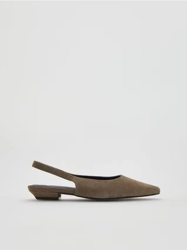 Reserved Ballerine in pelle - beige