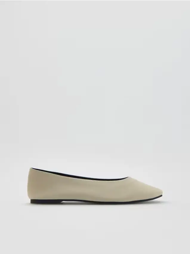 Reserved Ballerine in pelle - bianco