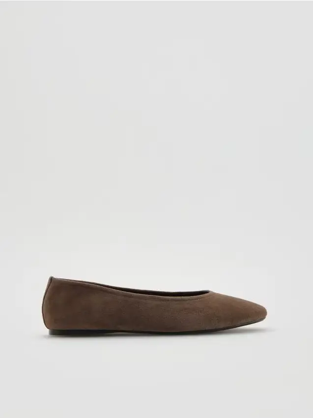 Reserved Ballerine in pelle di pecora - beige