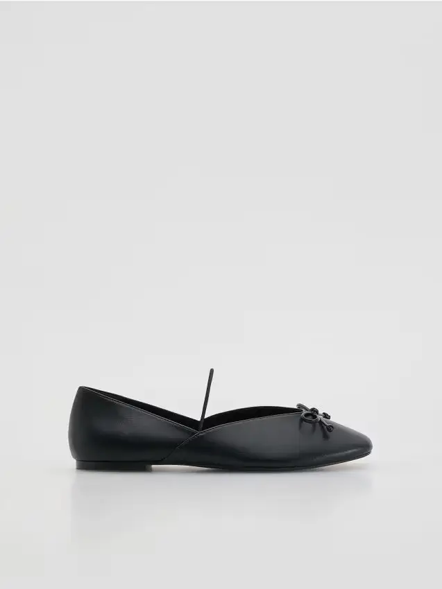 Reserved Ballerine in pelle di pecora - nero
