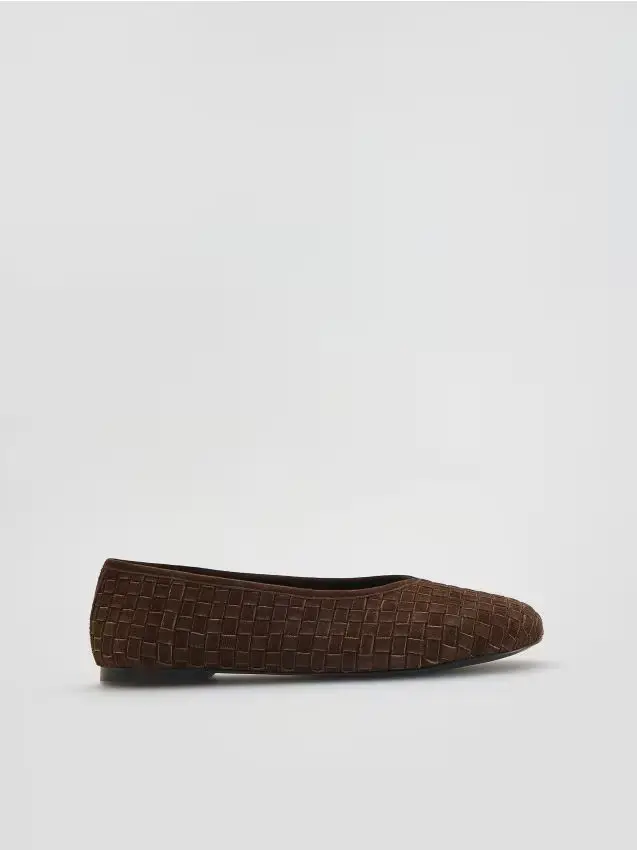 Reserved Ballerine in pelle - marrone scuro