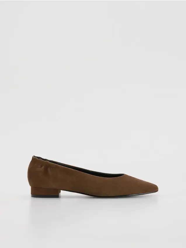 Reserved Ballerine in pelle scamosciata - marrone