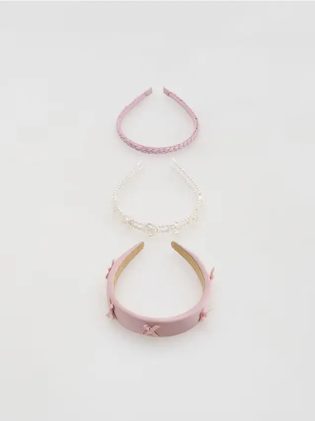 Reserved Cerchietti per capelli confezione da 3 - rosa cipria